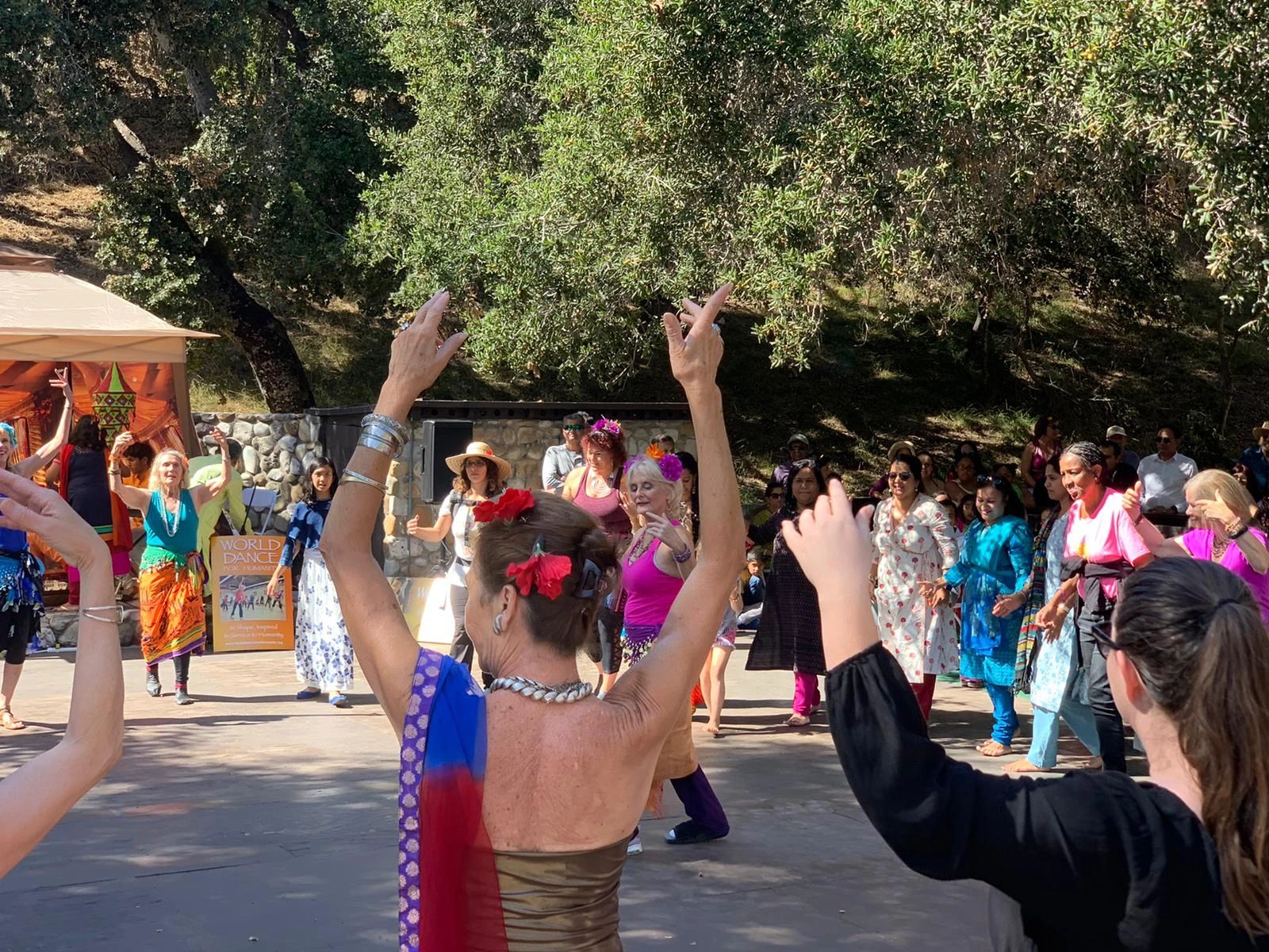Outdoor cultural festival performance